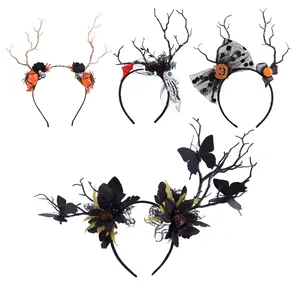 Gothic Skull Hairhoop Halloween Dress Up Headband Theme Party Cosplay Hairband