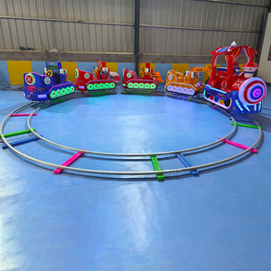 Battery Children Set Indoor Toys <strong>Outdoor</strong> Ride on <strong>Train</strong> with Track for Kids Electric - Product Image 2