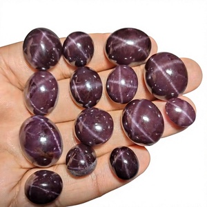 Venta al por mayor FAIJAN GEMS Granate Estrella Natural Cabujón Hecho a Mano con Base Plana Pequeña, Gema Suelta Idéntica a la Imagen, Precios Competitivos - Product Image 1