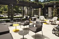 Moderne en Plein Air Jardin Café Chaise De Loisirs Restaurant salle à Manger de Patio de Corde En Aluminium Chaises Ensemble