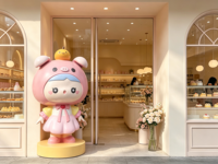 Estatua de Personaje de Dibujos Animados de Fibra de Vidrio Personalizada de 150 cm, Esculpida a Mano para Decoración Comercial en Interiores y Exteriores, Tiendas y Centros Comerciales