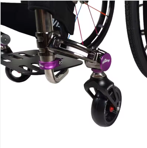 Silla <span class=keywords><strong>de</strong></span> <span class=keywords><strong>ruedas</strong></span> manual ultraligera <span class=keywords><strong>de</strong></span> alta gama con respaldo plegable manual, se pueden añadir <span class=keywords><strong>ruedas</strong></span> antivuelco y reposabrazos para personas con discapacidad. - Product Image 6
