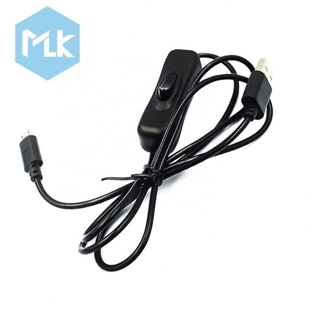MLK USB Charging Switch Power Cable USB to Micro USB with Switch