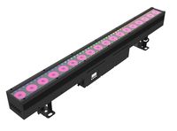 Projecteur mural LED étanche IP67 18x15W RGBW 4-en-1 avec contrôle DMX512, gradation linéaire, flash, éclatement, coloration et effets
