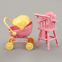 Accessoires miniatures en plastique pour maison de poupée, jouets de collation, jouets de maisonnette pour enfants, table à manger, transfrontalier