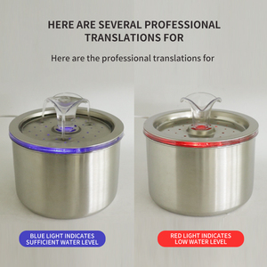 Sessiz 74oz/Drinking paslanmaz çelik kedi su çeşmesi kapalı evcil küçük hayvanlar köpekler kediler için su sebili içme - Product Image 5