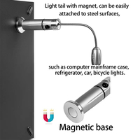 Magnétique Extérieur Barbecue Barbecue Grill Led Grill Lumières Réglable Flexible Led 360 Degrés Résistant À La Chaleur Col De Cygne Lampes Lanterne