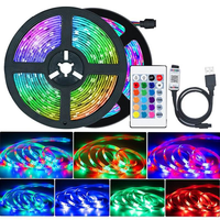 Bande LED RGB WiFi 12V 5-15M, compatible avec Alexa Google Home, contrôle à distance par application, synchronisation musicale, éclairage d'ambiance