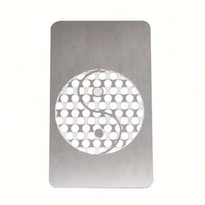Customized Stainless Steel Small Portable <b>Grinding</b> Card, Ideal for <b>Grinding</b> Herbs and <b>Tobacco</b> on the Go Pocket <b>Grinding</b> Card - Product Image 3