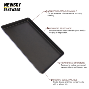 ถาดอบขนมปังอะลูมิเนียมอัลลอยเคลือบดำพรีเมียม แบบมีรูระบายความร้อน ให้ความร้อนสม่ำเสมอ สำหรับทำขนมปังบาแกตต์และครัวซองต์อย่างมืออาชีพ - Product Image 4