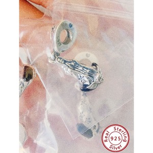 925 Sterling Silver Zircon Trendy Unisex <b>Charm</b> <b>Beads</b> for <b>Bracelets</b>-Wholesale Jewelry - Product Image 4