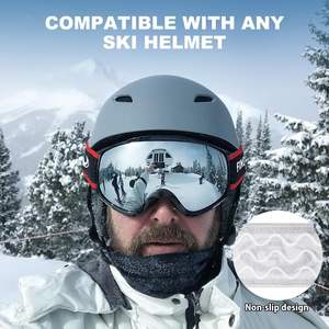 Gafas de Esquí/Snowboard para Hombre con Marco de PVC, Lentes Toric, Protección UV, Transpirables y Ecológicas para Deportes al Aire Libre - Product Image 6