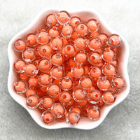 Perles rondes acryliques en vrac couleur claire acrylique perle ronde bricolage cheveux corde Bracelet perles acryliques pour la fabrication de bijoux
