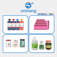 Machine d'étiquetage semi-automatique Orshang pour huiles essentielles, bouteilles de miel en aluminium d'un gallon, bidons en plastique - Emballage en carton