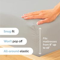 Ensemble de draps en microfibre Oeko-Tex, luxueux, respirant et rafraîchissant, taille Queen, 4 pièces