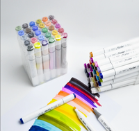 Ensemble de stylos de dessin et de peinture à double pointe, marqueurs permanents à base d'alcool pour l'art