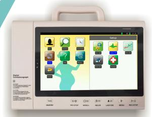 Monitor Fetal Portátil de 7 Pulgadas con 3 Parámetros para Obstetricia - Monitoreo Prenatal de Latidos Cardíacos y Contracciones - Product Image 3