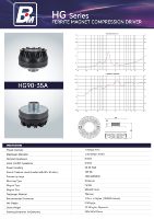 HG90-35A Tweeter Kompresi Audio Berkualitas Tinggi 34.4mm VC 30-60W Impedansi 8ohm untuk Panggung Karaoke Luar Ruangan