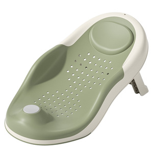 Siège de bain pour bébé avec capteur de température, matériau PPTPE, 0-12 mois, design de cadre large et droit pour le bain des nouveau-nés - Product Image 1