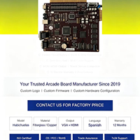 China fabriek op maat gemaakte arcade moederbord PCB OEM ODM Habichuelas Fish Fruit King Coin Jamma multi-game bord kast