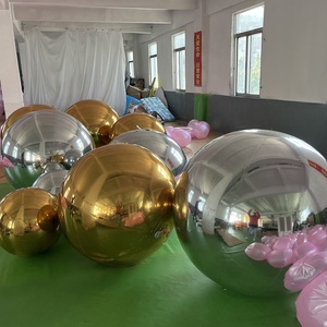 Ballons publicitaires gonflables réfléchissants multicolores personnalisables (PVC/Nylon) pour fêtes, Noël, Nouvel An - Product Image 3