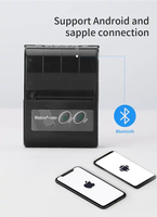Aonpos Printer Mini 58mm praktis, Printer termal Nniversal kilat praktis nyaman