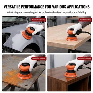 <span class=keywords><strong>Ponceuse</strong></span> excentrique pneumatique à palettes rotatives 3 pouces 13000 tr/min 75 mm, polisseuse à air palmier à vitesse variable pour bois, voiture, métal - Product Image 2