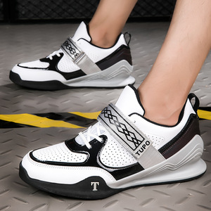 Chaussures de lutte en mesh de haute qualité Coexistence avec semelle extérieure en caoutchouc et semelle intermédiaire en PU pour hommes - Squat, combat, fitness, entraînement en salle de sport, boxe - Product Image 4