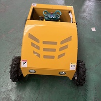 Cortadora de Césped a Gasolina con Control Remoto y Ruedas de 550 mm, Cortadora de Césped RC con Cuerpo Compacto y Opción de Motor EU5 EPA