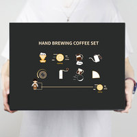 Ensemble de cafetière avec filtre goutte à goutte réutilisable Ensemble de voyage à café Outils Verser sur les ensembles de cafetière