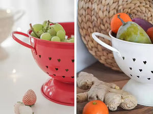 Colador de acero inoxidable de color, cocina de acero al carbono, colador de frutas y verduras, cesta de filtro, colador, escurridor de lavado - Product Image 4