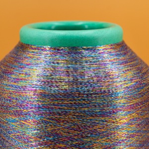 Chất lượng cao Luster sợi dệt kim lurex chủ đề siêu mềm mỏng 40D Polyester kim loại chủ đề dệt MH Loại kim loại sợi - Product Image 6