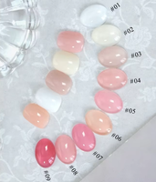 Kit de vernis à ongles en gel neutre WEKIKOU 15 ml, 36 couleurs, sans HEMA, style coréen, gelée française, rose nude