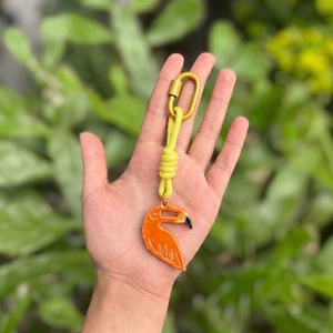 Ciondolo per Borsa Stile Tropicale, Portachiavi con Moschettone in Corda Intrecciata Colorata, Forme Fai-da-te Foglia di Monstera, Banana, Fragola, Squalo - Product Image 3