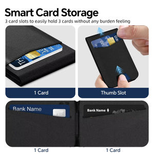 Rfid Slim Wallet con Gps Tracker Pocket Multifuncional Elegante y elegante Tarjetero <span class=keywords><strong>de</strong></span> gran capacidad para guardar efectivo y tarjetas - Product Image 2