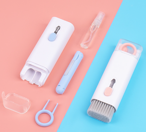 Kits de limpieza de teclado 7 en 1, limpiador de Airpods, limpiador de auriculares, bolígrafo, limpieza de pantalla de portátil, Kit de limpieza de auriculares Bluetooth - Product Image 4