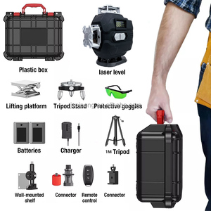 Nivel Láser <span class=keywords><strong>4D</strong></span> de Alta Calidad, 16 Líneas, 360°, Nivel <span class=keywords><strong>Hilda</strong></span>, Láser Verde Potente con Pantalla Digital, Certificaciones CE - Product Image 1