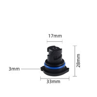Nouvelles vis de vidange de carter d'huile ZHAOJIE, bouchons de vidange d'huile moteur en nylon noir pour système d'alimentation en carburant essence Lincoln, 100 % testés, 1 an