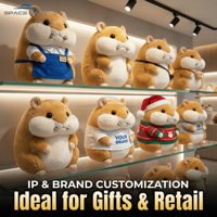 Juguete de Peluche de Hámster Gordo Personalizado OEM ODM, Muñeco de Peluche Kawaii, Venta al por Mayor, Diseño, Muestras, Producción en Masa, Proveedor Certificado