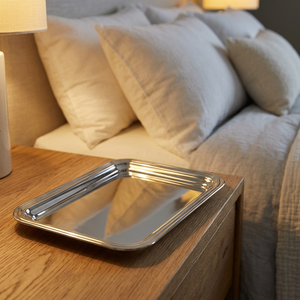 Plateau rectangulaire en acier inoxydable - Product Image 1