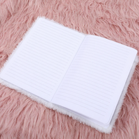 Soododo 2026 Carnet en tissu peluche motif chat mignon, format A5, pour notes d'étudiant, reliure sans colle, coffret cadeau, vente en gros
