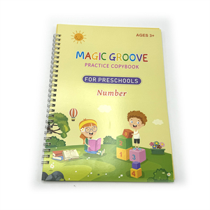 Tùy Chỉnh Softcover In Ấn Cuốn Sách Mầm non Cuốn Sách Tập Thể Dục Đầy Đủ Màu Sắc Kid Học Tập Sách Bài Tập Ma Thuật Rãnh Thực Hành Copybook - Product Image 2