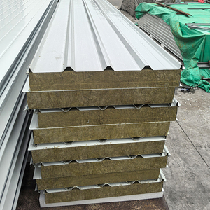 Panneau mural métallique extérieur ignifuge en mousse pour <span class=keywords><strong>isolation</strong></span> de maison préfabriquée, façade résistante au feu - Product Image 1