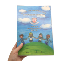 Libro de bolsillo de Color personalizado para niños en edad preescolar, material impreso de plástico protector educativo, tecnología de impresión Offset