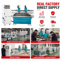 Machine de découpe CNC Chenmai 1325 à double broche indépendante, évier en acier inoxydable, table de travail 1300x2500mm, broche 3.7kW, 380V