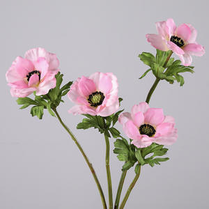 Bouquets d'Anémone en Soie Artificielle pour Décoration de Mariage 10 Têtes de Fleurs - Product Image 2