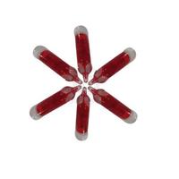 Système de gicleurs d'incendie automatique Ampoule thermique 68 degrés Accessoire d'équipement de lutte contre l'incendie en verre rouge