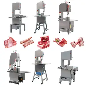 Máquina elétrica industrial de corte de osso para carne, frango e peixe congelados, lâmina de serra para osso de carne congelada