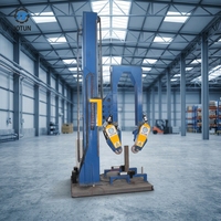 Machine de polissage et de meulage automatique des soudures Jotun pour la finition miroir des soudures longitudinales sur réservoirs et cylindres