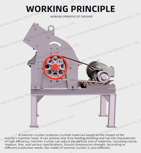 Petite machine de concassage à marteaux mobile, concasseur à marteaux diesel, concassage de roche, acier au manganèse utilisé dans l'exploitation minière - Product Image 3